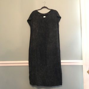 NWT Gray Dyed T-Shirt Dress